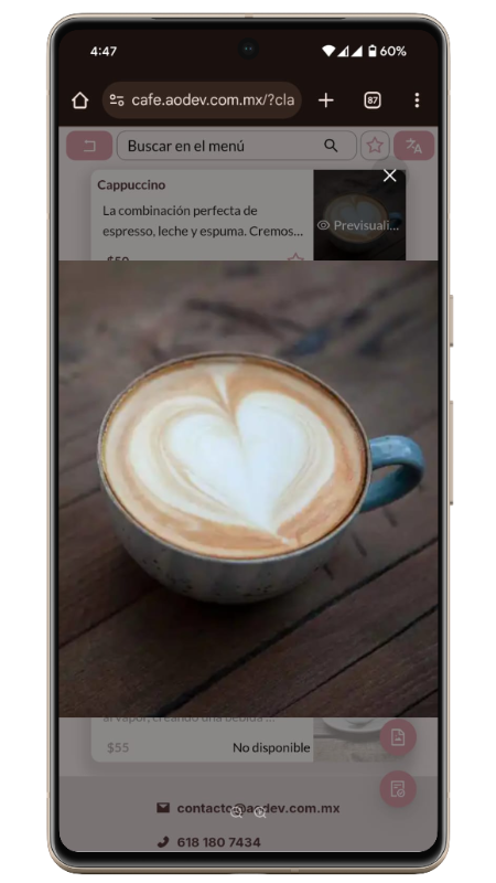Foto con promoción